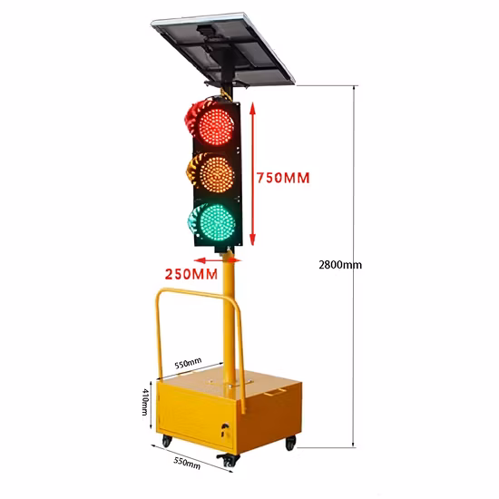 Solares drahtloses Verkehrssignal-Lichtsystem