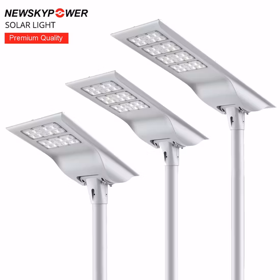 Neue moderne, wasserdichte, integrierte Aluminium-LED-All-in-One-Solar-Straßenlaterne mit hohem Lumen, 30 W, 40 W, 60 W, 80 W, 100 W