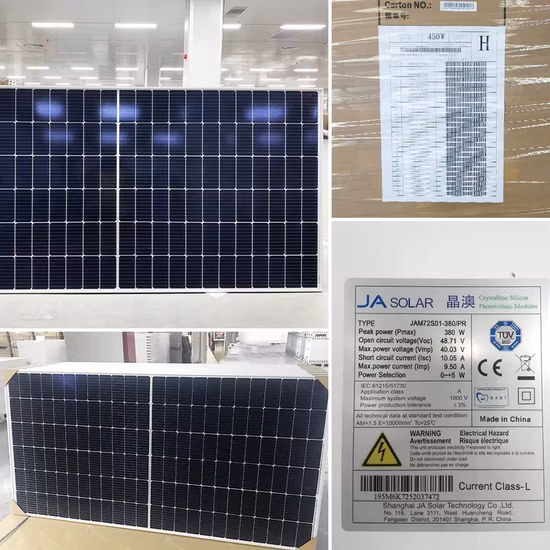 Ja Solarpanel 540 W 545 W 550 W 555 W MBB Mono Perc Photovoltaikmodule Jam72s30 530–550 mr